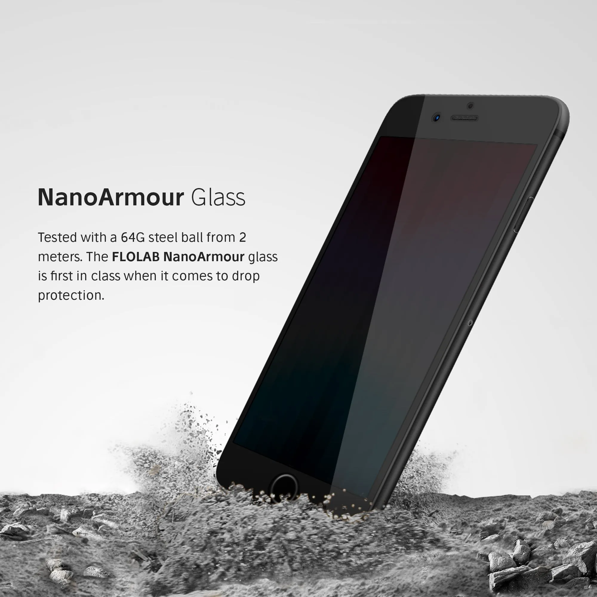 NanoArmour (2022) Best iPhone SE Privacy Screen Protector Edge-to-Edge