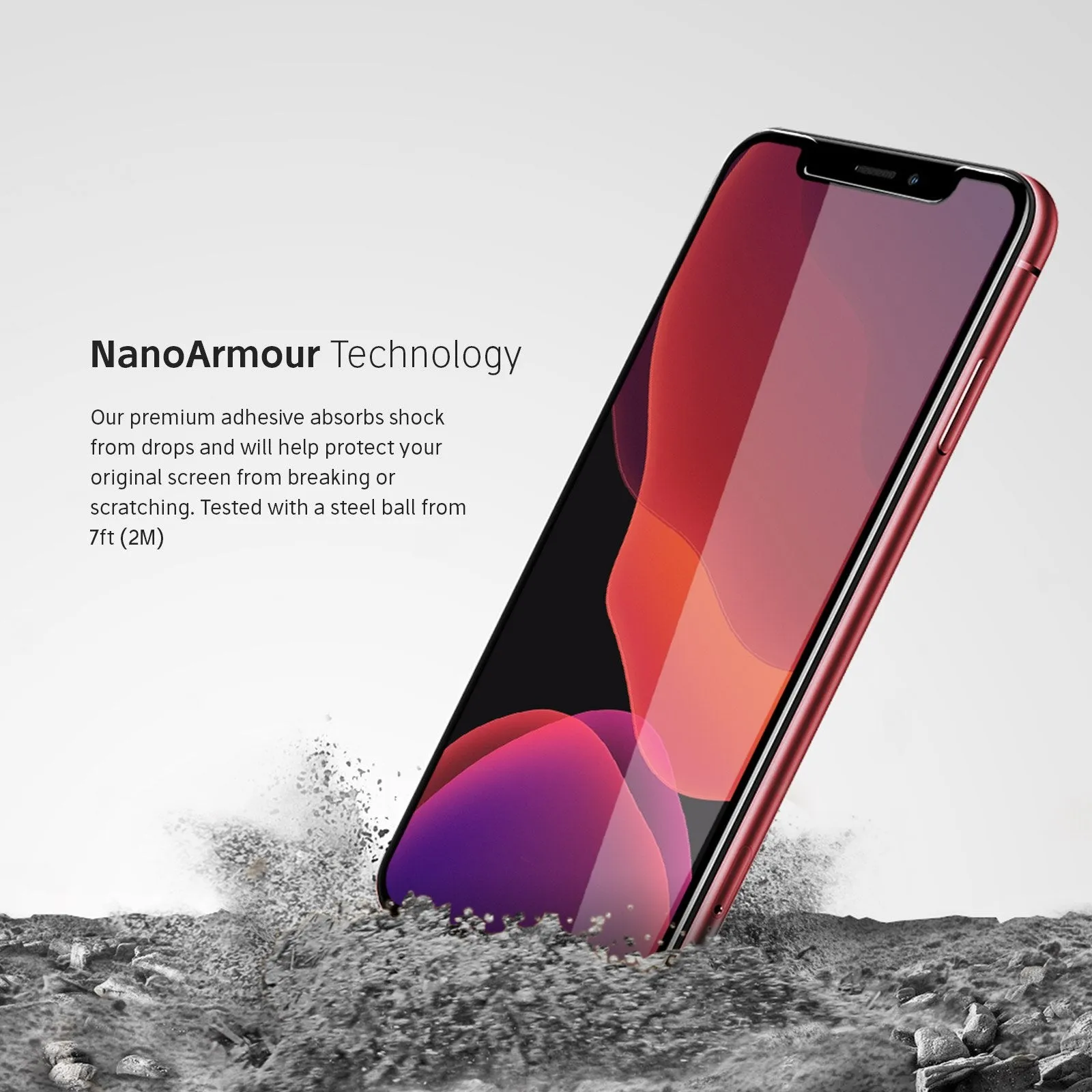 NanoArmour 3D Screen Protector for iPhone 11 Edge-to-Edge