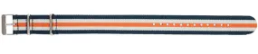 Navy/White/Orange Nylon Watch Strap 20mm 179207