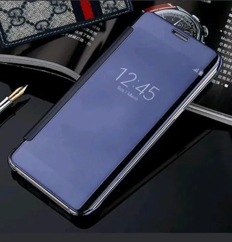 New Luxury Smart Semi Clear View Mirror Flip Cover For SAMSUNG J7 PRIME