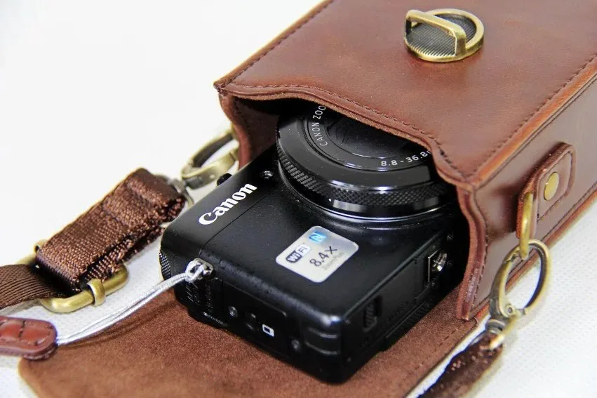 New PU Leather Camera Case For Canon G9X G7X G7X II SX710 SX700 SX720 S95 S90 SX260 SX240 SX275 S90 S120 S110 SX610 SX400 SX410