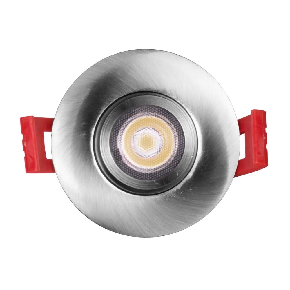 NICOR 2-inch LED Gimbal Recessed Downlight in Nickel, 4000K