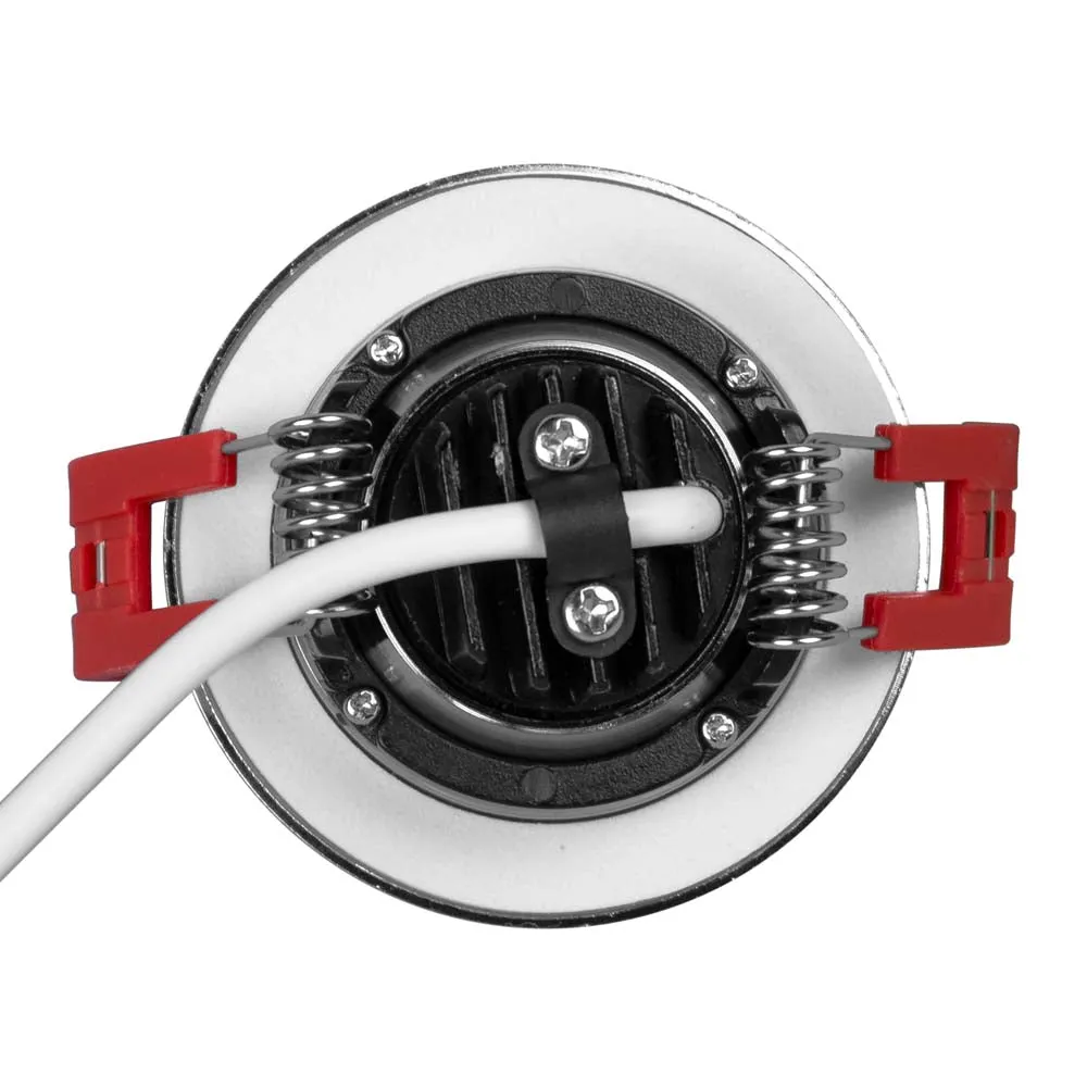 NICOR 2-inch LED Gimbal Recessed Downlight in Nickel, 4000K