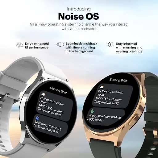 Noise Newly Launched Nova 1.46" Amoled Display with in-Built Bluetooth Calling,Premium Finish with Latest Ui,466 * 466Px Ultra Hd Viewing,110  Sports Modes Smart Watch for Men&Women(Forest Green)