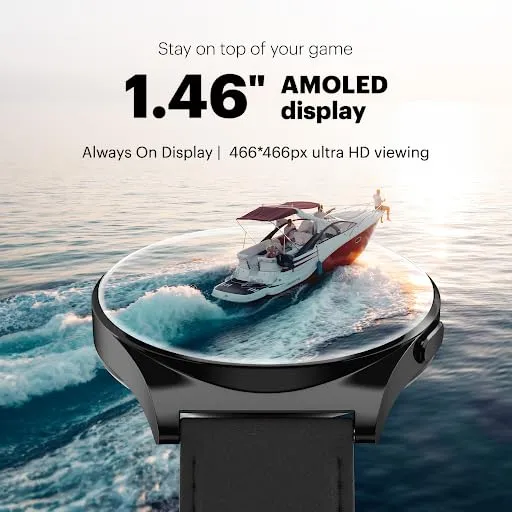 Noise Newly Launched Nova 1.46" Amoled Display with in-Built Bluetooth Calling,Premium Finish with Latest Ui,466 * 466Px Ultra Hd Viewing,110  Sports Modes Smart Watch for Men&Women(Forest Green)