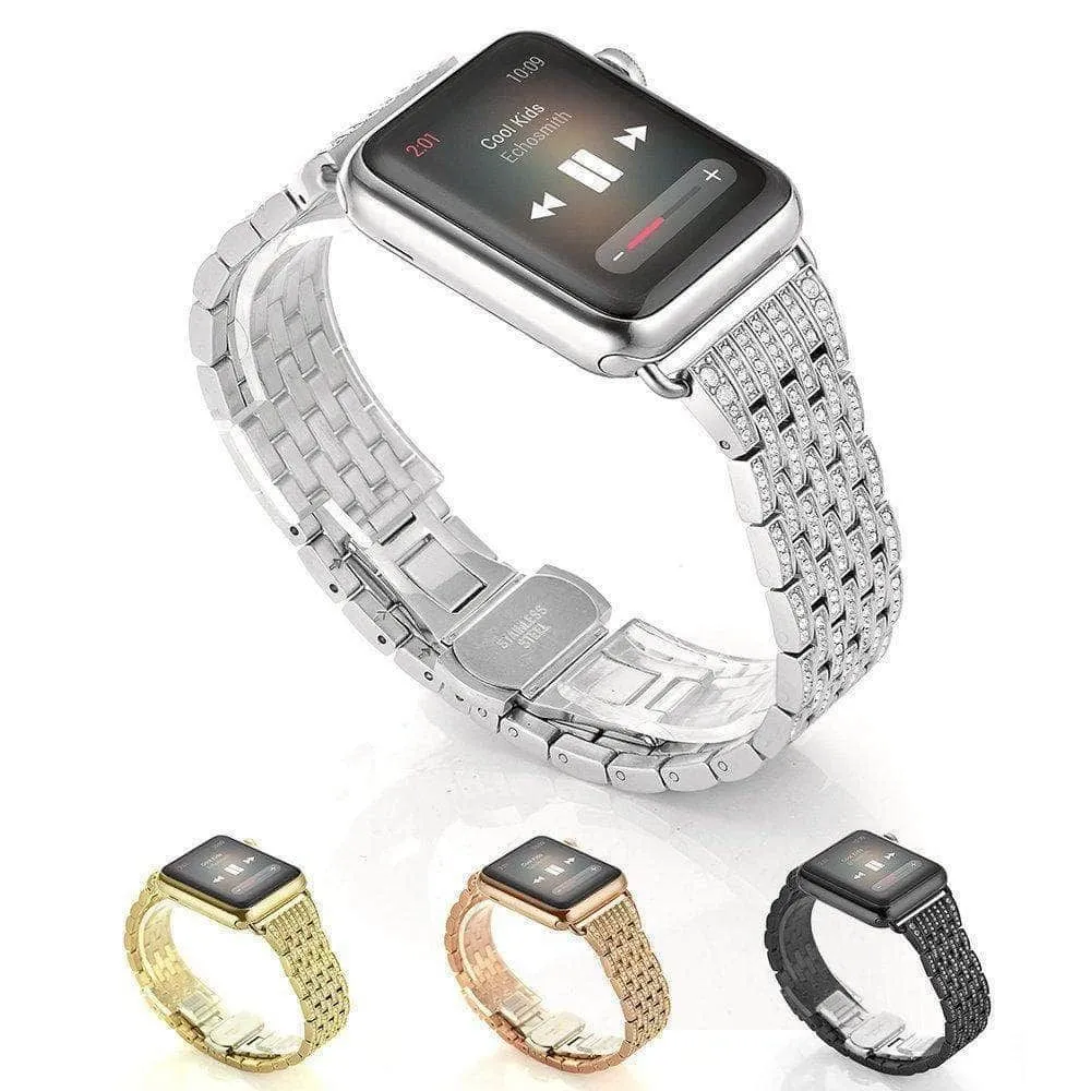 OPEN BOX - Stainless Steel Crystal Rhinestone Watch Band