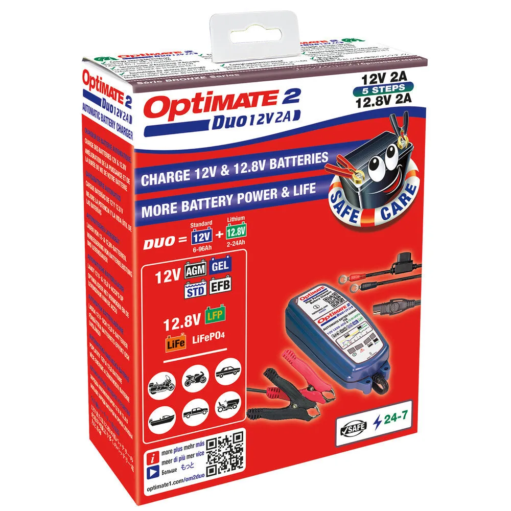 OptiMate 2 Duo Battery 12V 2A Optimiser / Charger