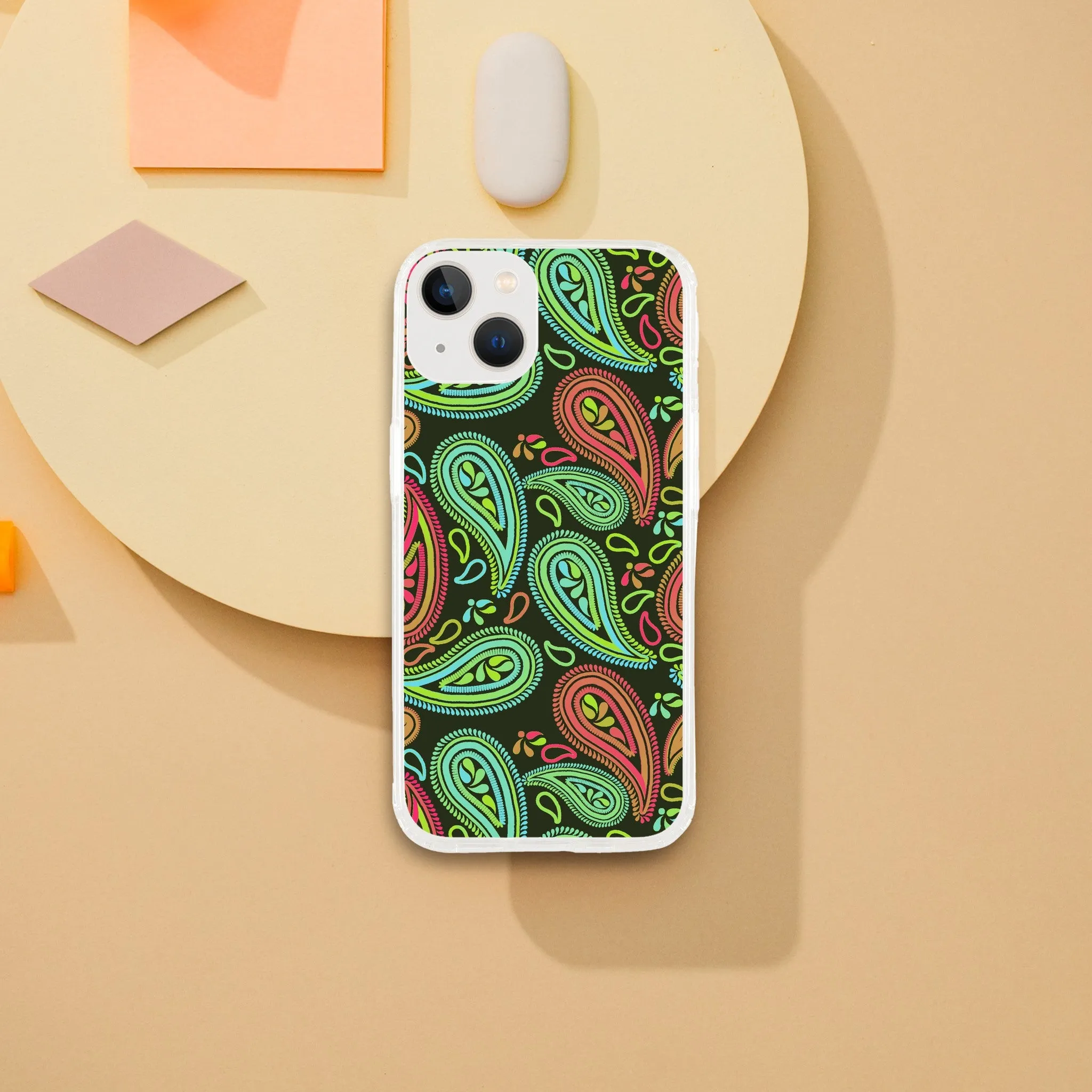 Paisley Phone Case Gardening Plant Lover Gift Idea Clear case