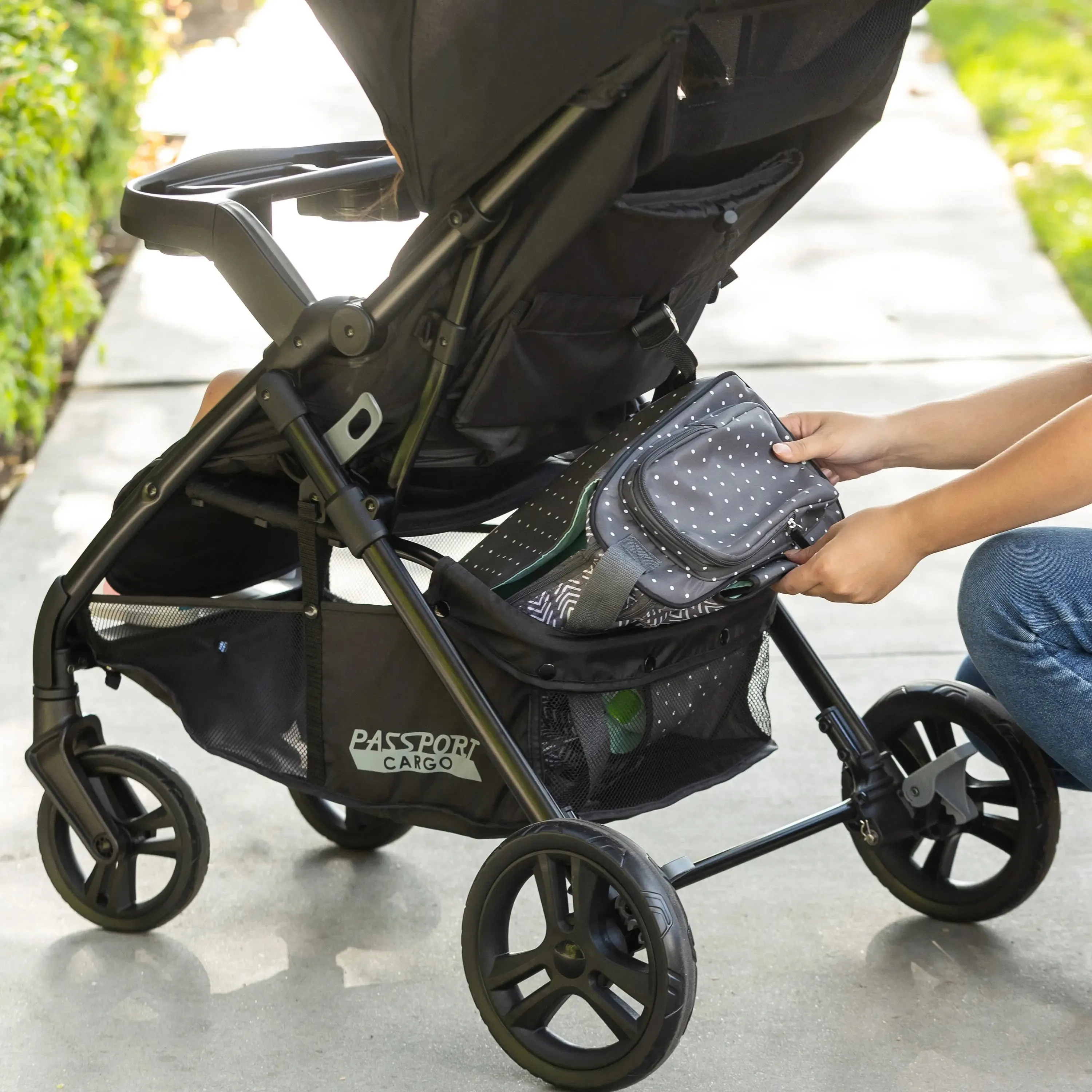 Passport® Cargo Stroller Travel System with EZ-Lift™ PLUS Infant Car Seat - Black Bamboo (Target Exclusive)