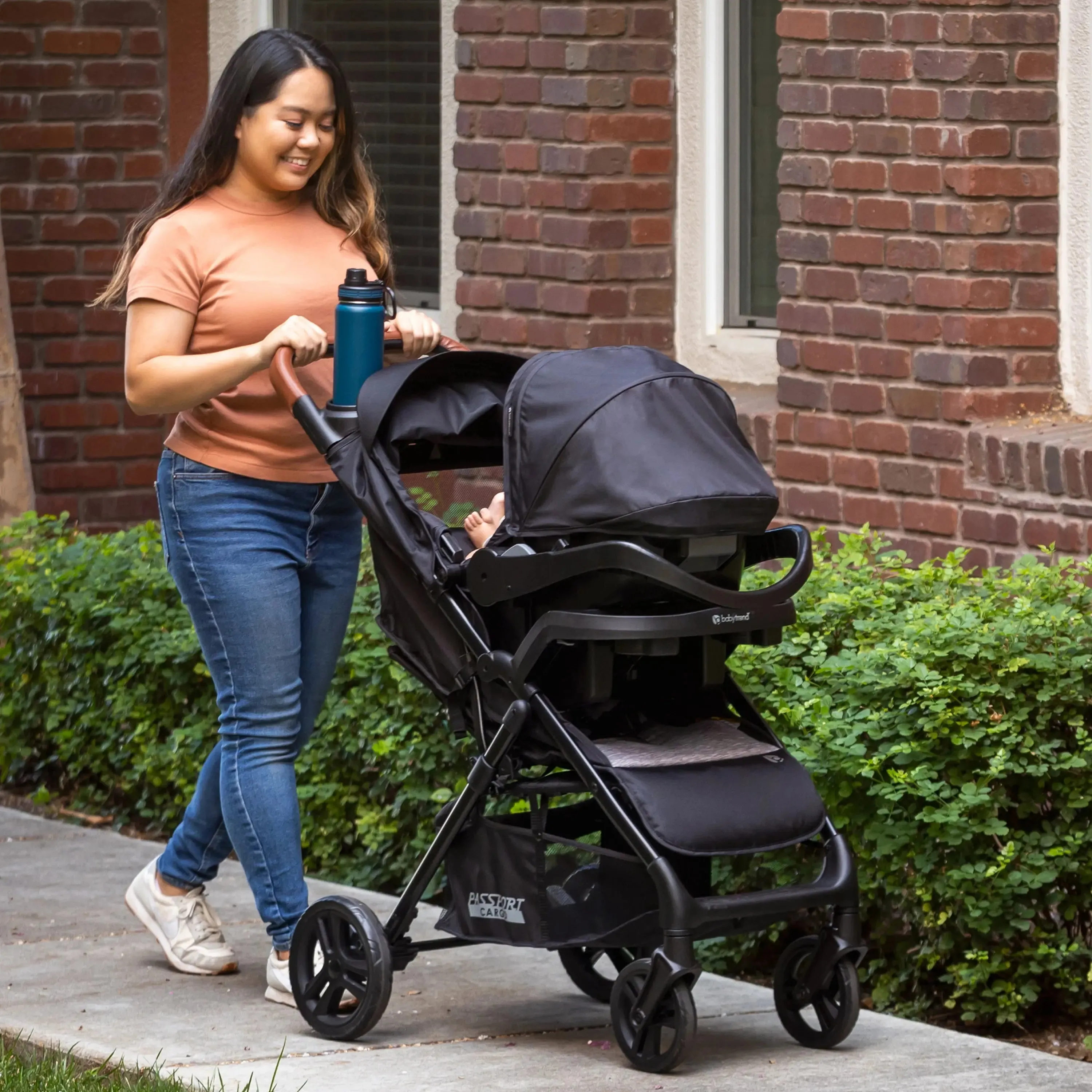 Passport® Cargo Stroller Travel System with EZ-Lift™ PLUS Infant Car Seat - Black Bamboo (Target Exclusive)