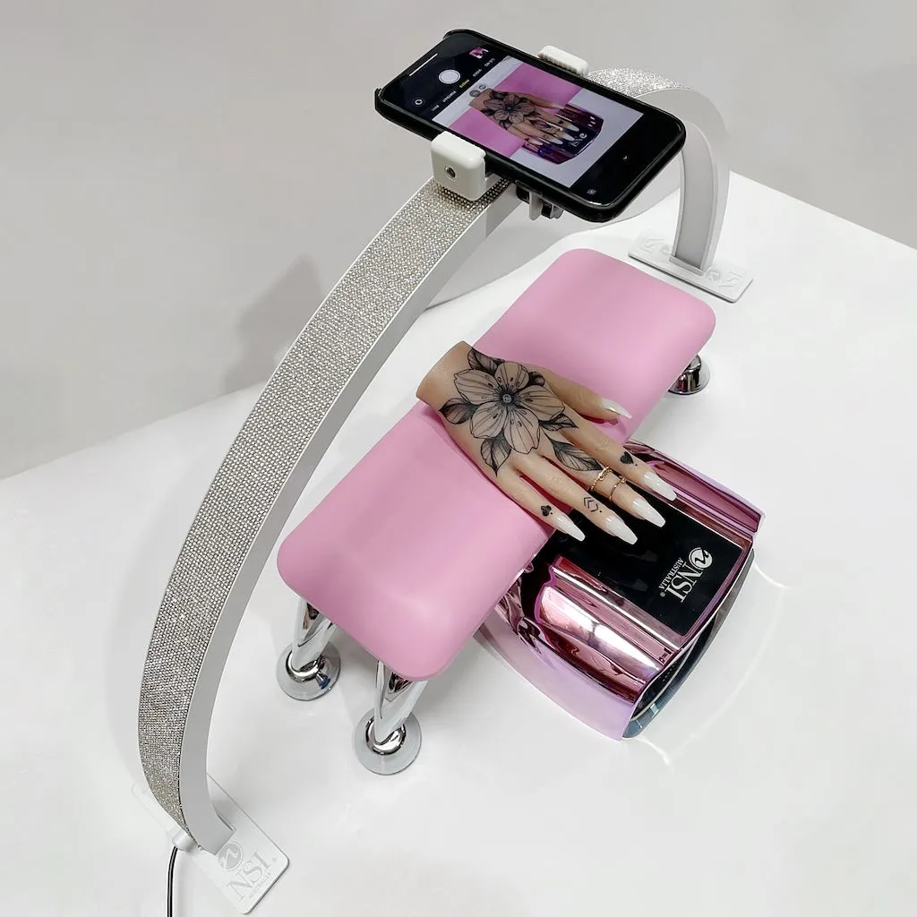 Phone Holder Attachment for Half Moon Nail Lamp