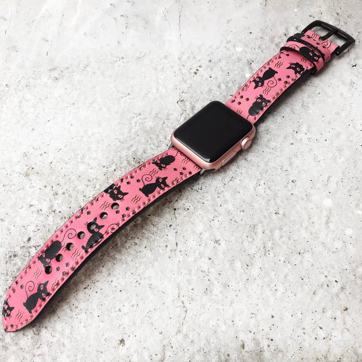 Pink Cat Apple Watch Strap Very Cute For Ladies