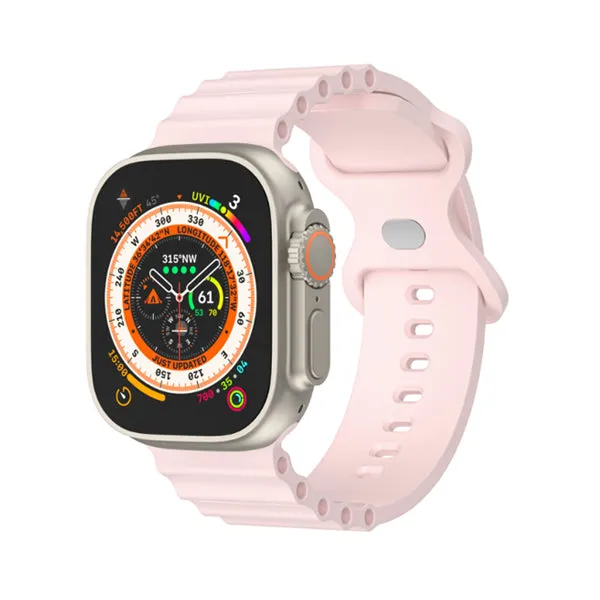 Pink Silicone Apple Watch Band 粉紅色矽膠 Apple 錶帶 KCWATCH1257