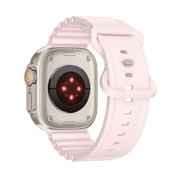 Pink Silicone Apple Watch Band 粉紅色矽膠 Apple 錶帶 KCWATCH1257