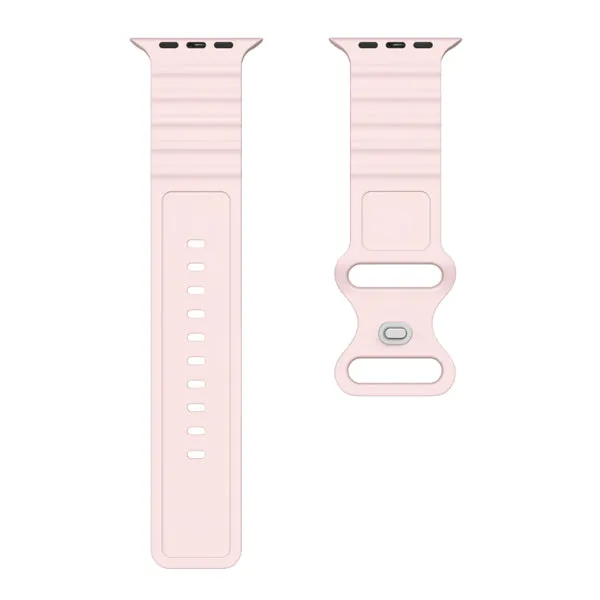 Pink Silicone Apple Watch Band 粉紅色矽膠 Apple 錶帶 KCWATCH1257