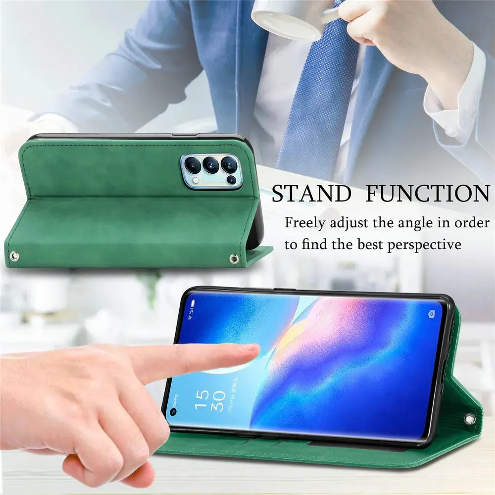 Premium Leather Flip Case for OPPO Find X5 Lite & X3 Pro - Stylish Wallet Cover