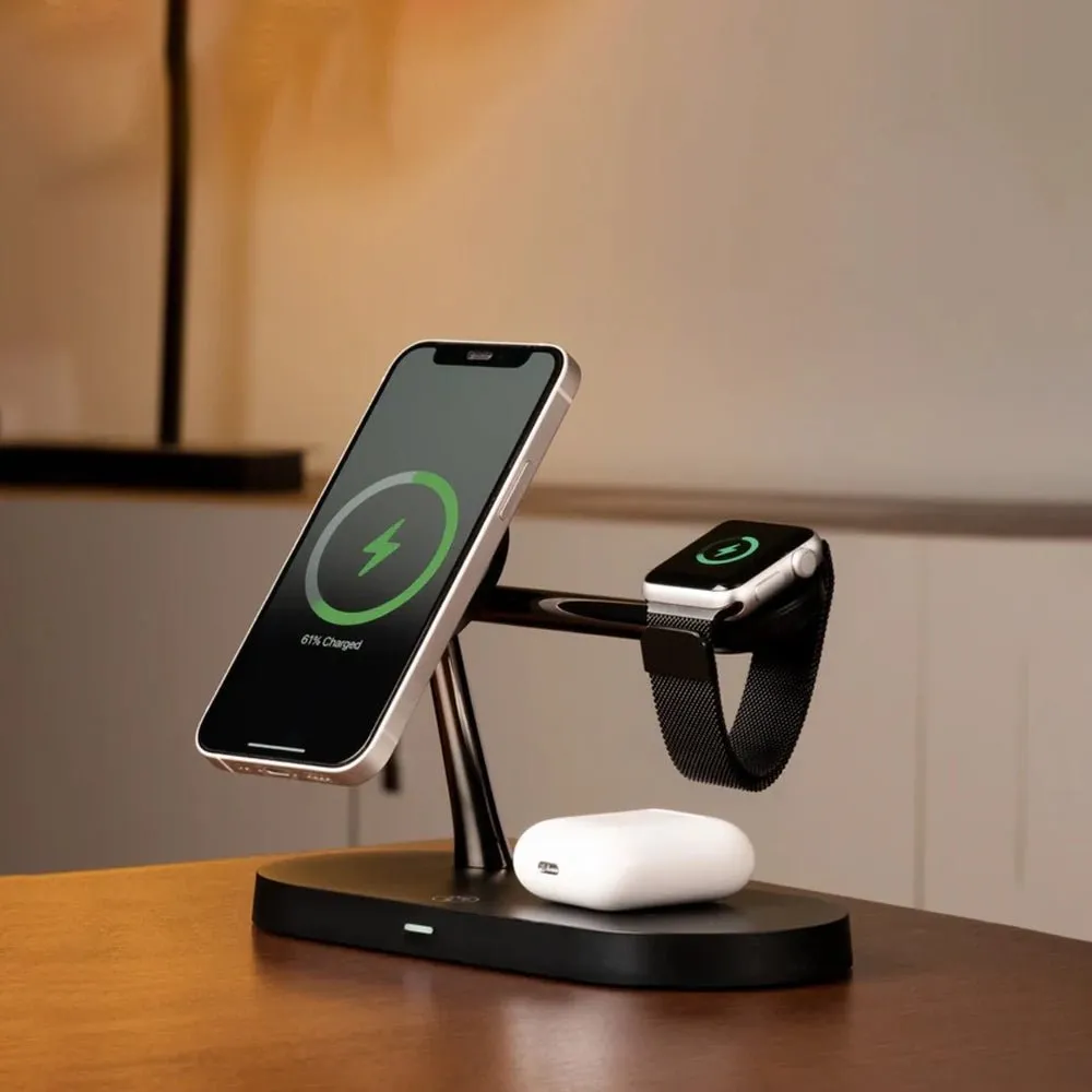 Premium MagSafe 3 in 1 Fast Wireless Charging Stand