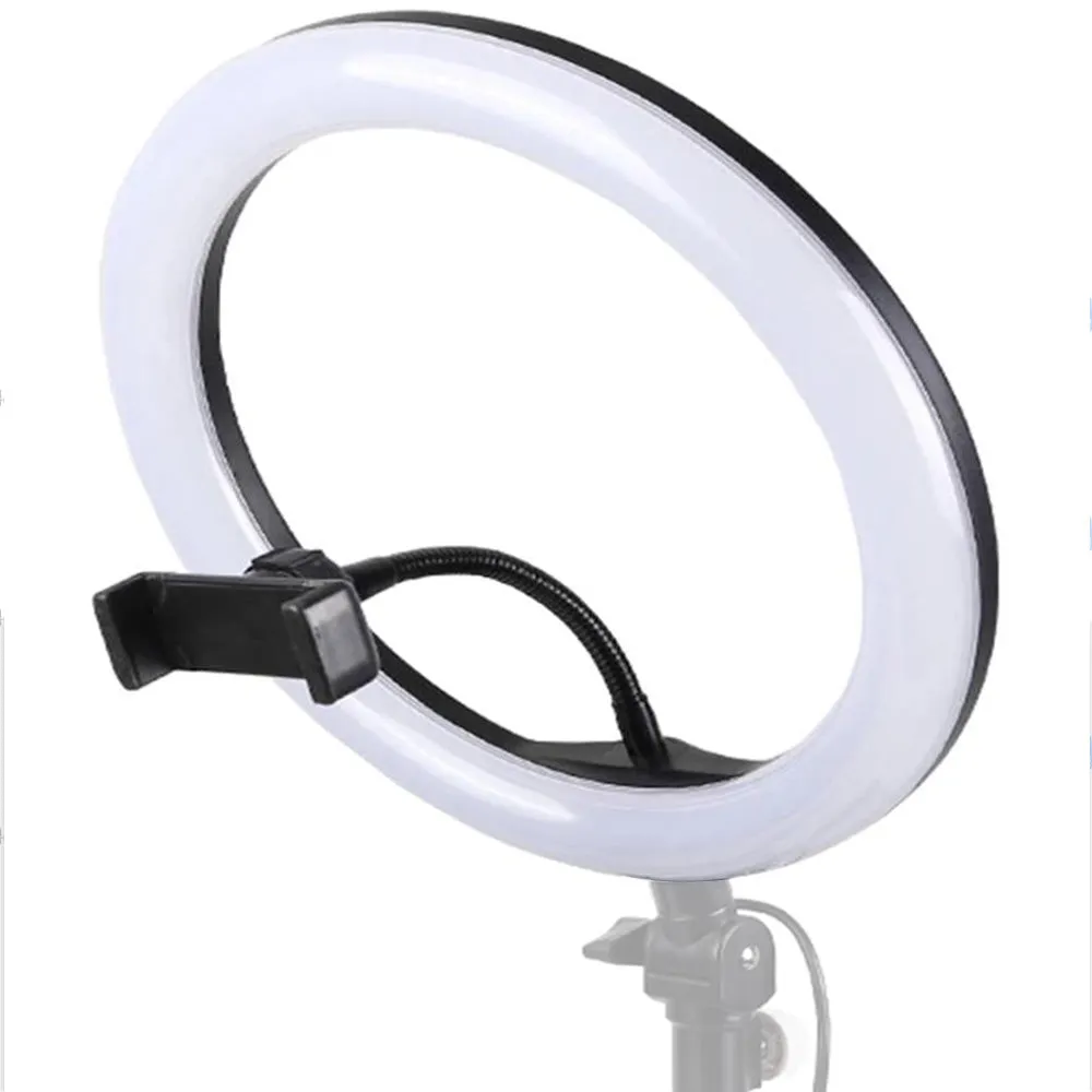 Pxel RK20 10-inch Bi-Color Ring Light 26cm 10-inches Base USB Interface for Youtube, Livestream, Podcast and Live Mobile with Phone Holder