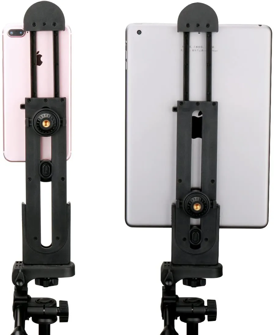 PXEL Tablet Holder Mount Adapter with Flexible Adjustable Clamp Holder Suitable for Smartphones and Tablets