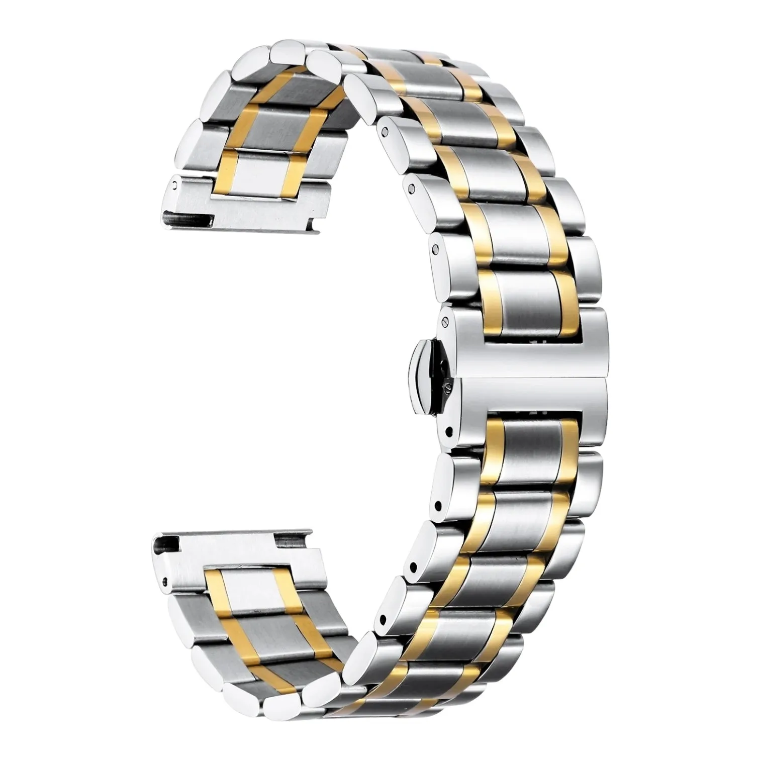 Quicksilver 22mm Range Stainless Steel Link Watch Strap