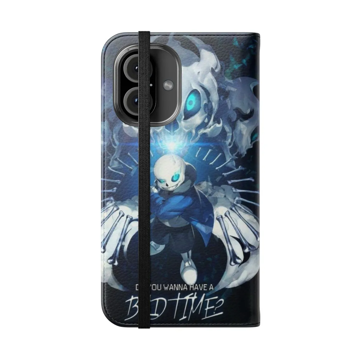 "Stylish Bad Time Sans-Inspired Flip Cover Phone Case"