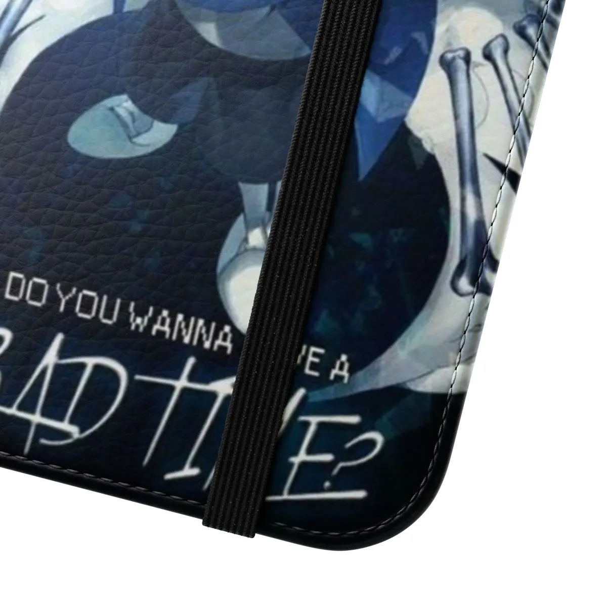 "Stylish Bad Time Sans-Inspired Flip Cover Phone Case"