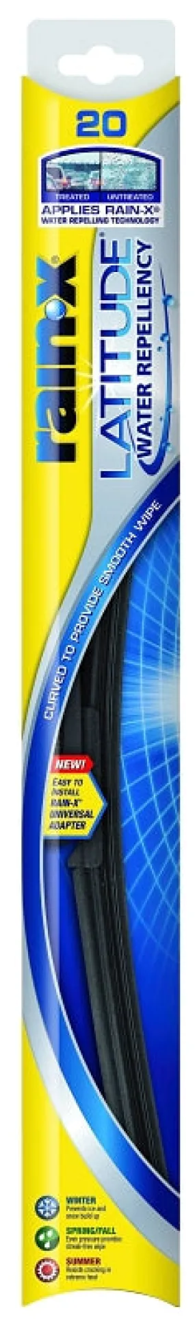 Rain-X Latitude 5079277-2/5079277 Winter Wiper Blade, 20 in, Curved Blade, Rubber :EA: QUANTITY: 1