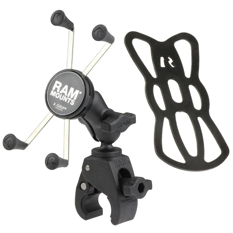 RAM® X-Grip® Large Phone Mount with Tough-Claw™ Small Clamp Base - Short