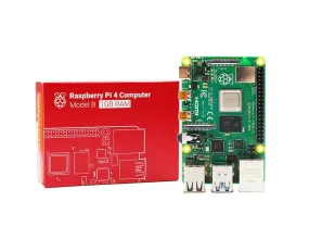 Raspberry Pi 4B board and starter kit