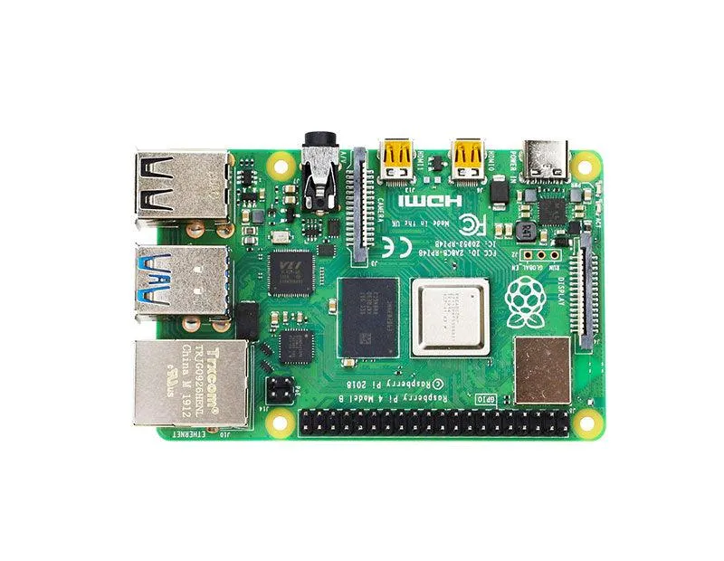 Raspberry Pi 4B board and starter kit