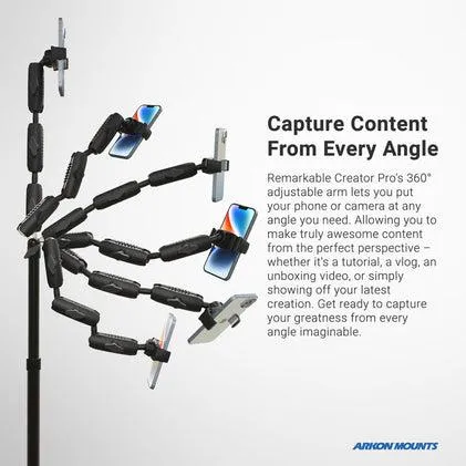 Remarkable Creator™ Pro Stand with Clamp Base