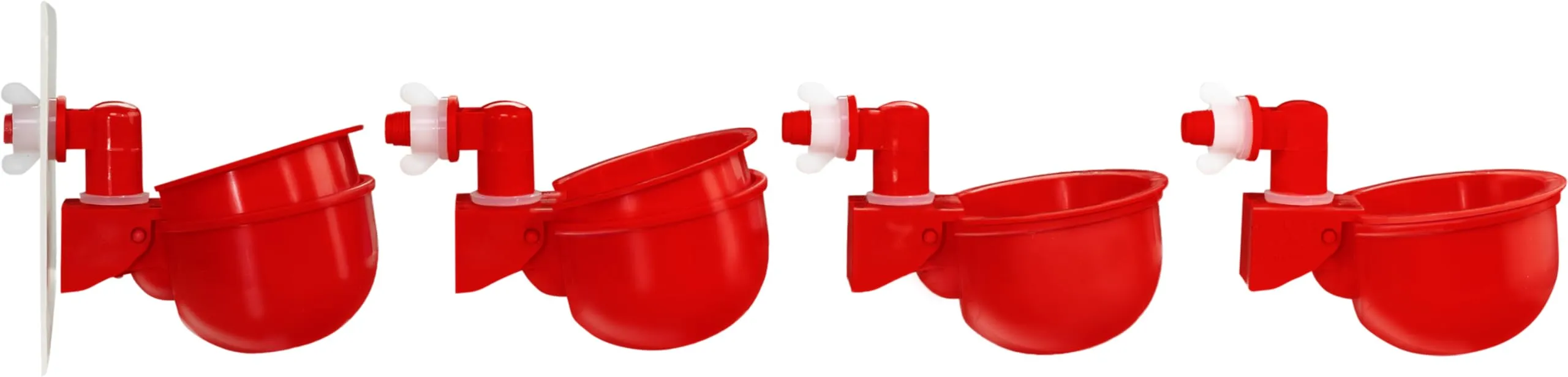 RentACoop Automatic Chicken Water Cup Waterer Kit for Poultry