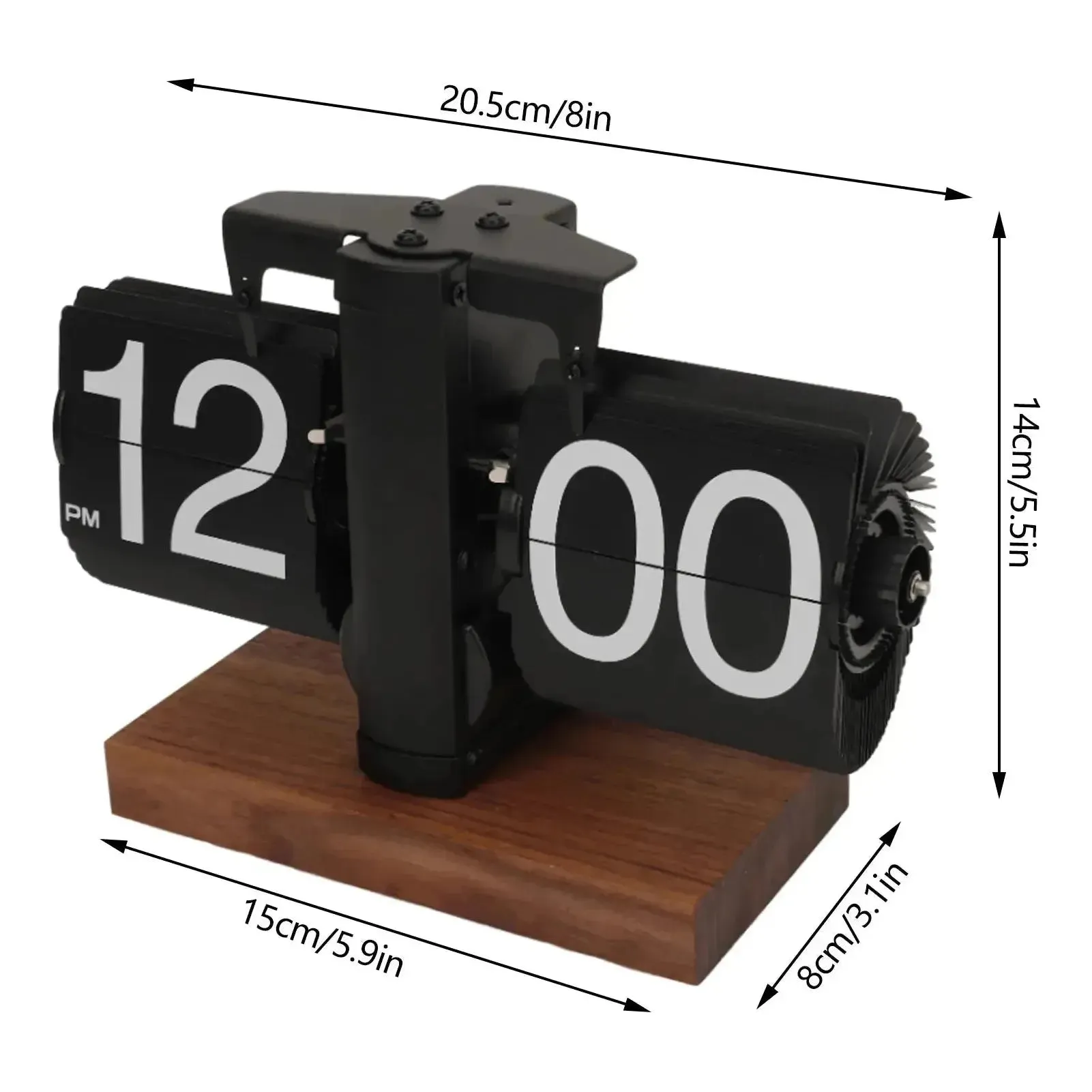 RetroFlip Clock - Vintage Automatik Digital Flip Page Uhr