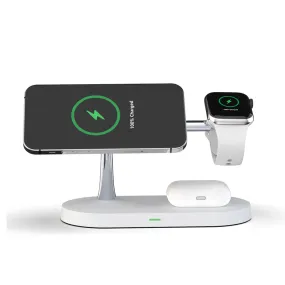 Rewyre 5in1 Magnetic Fast Wireless Charger (White)