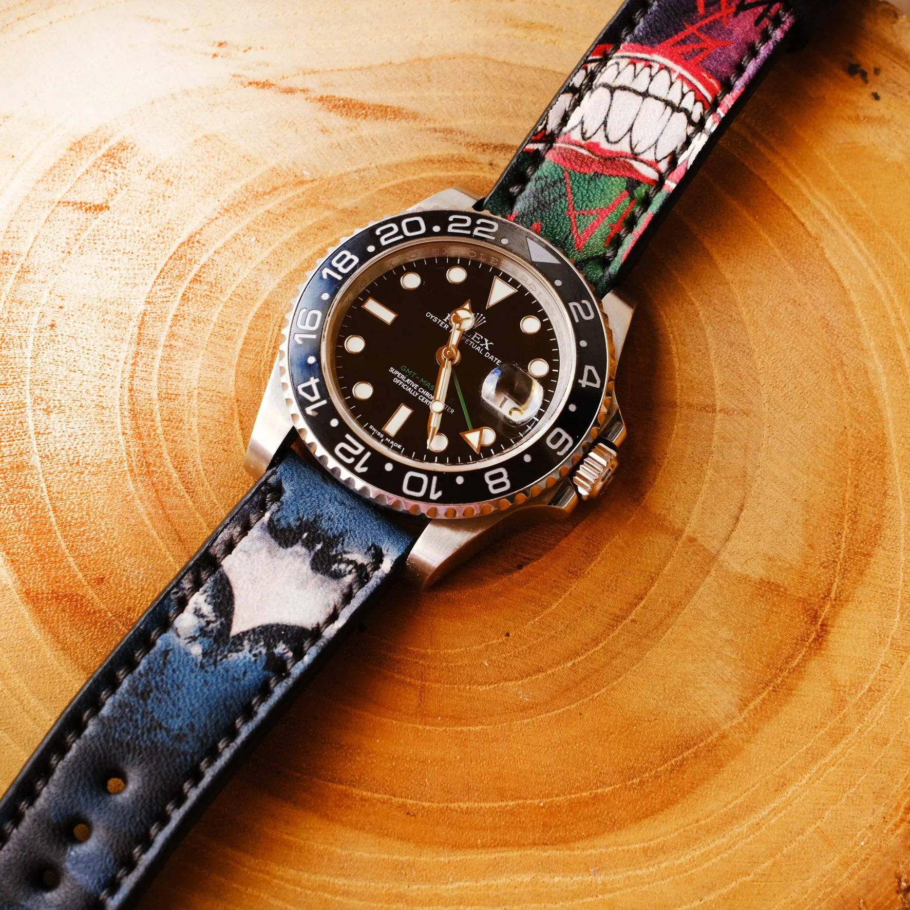 Rolex Custom Design Batman Straps