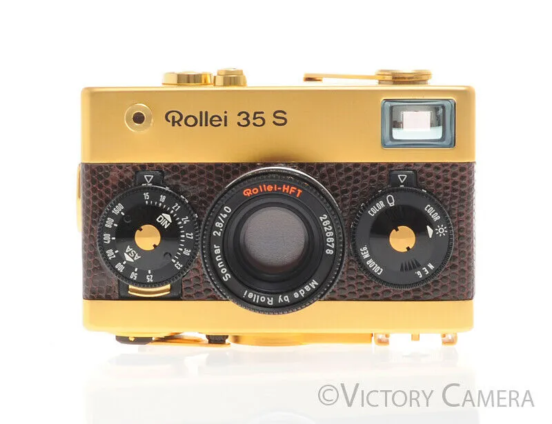 Rollei 35 S Gold Camera w/ Sonnar Lens #846 -Mint in Box- [MINT]