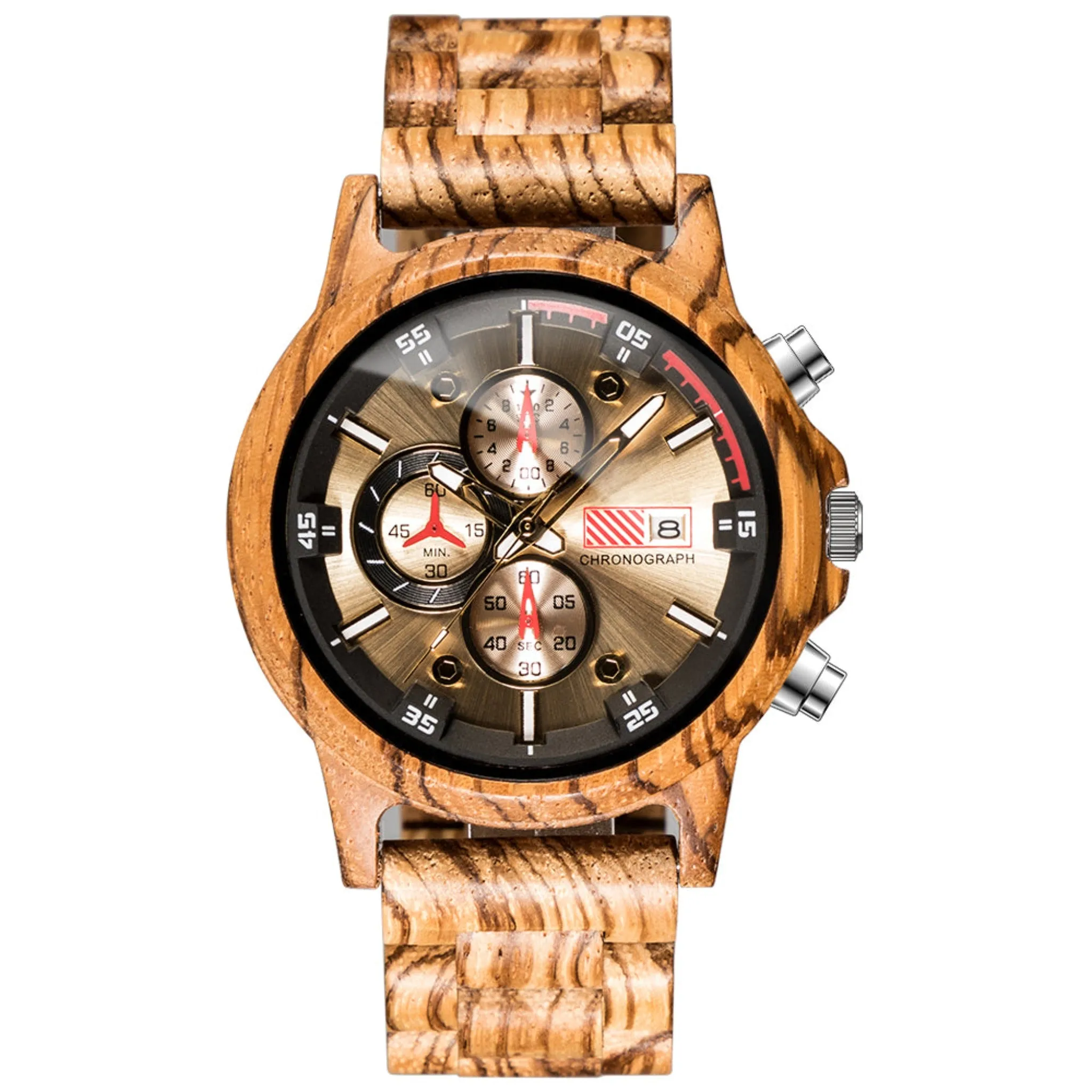 Rome - Zebrawood Chronograph