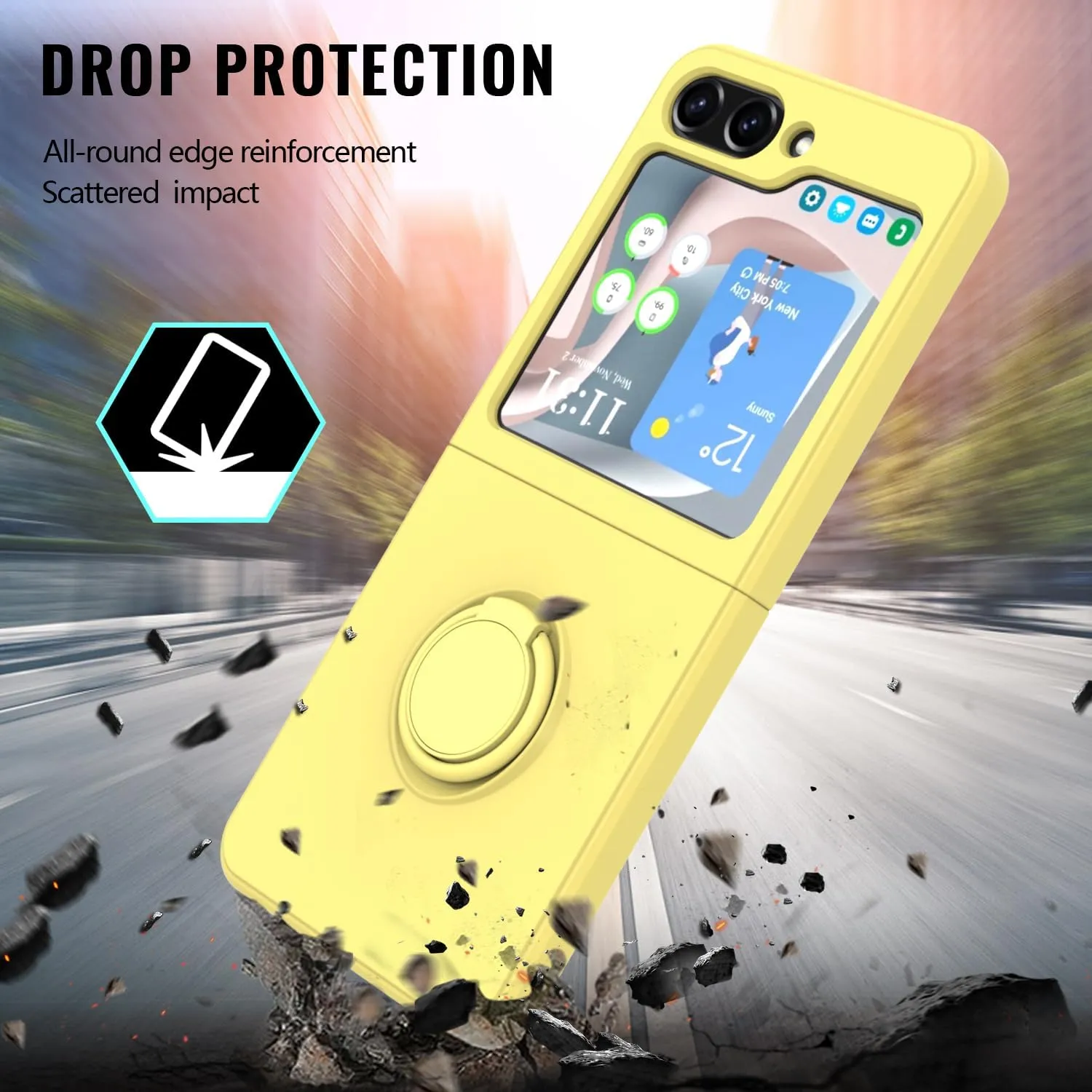 Samsung Galaxy Z Flip 5 Case Phone Case Yellow