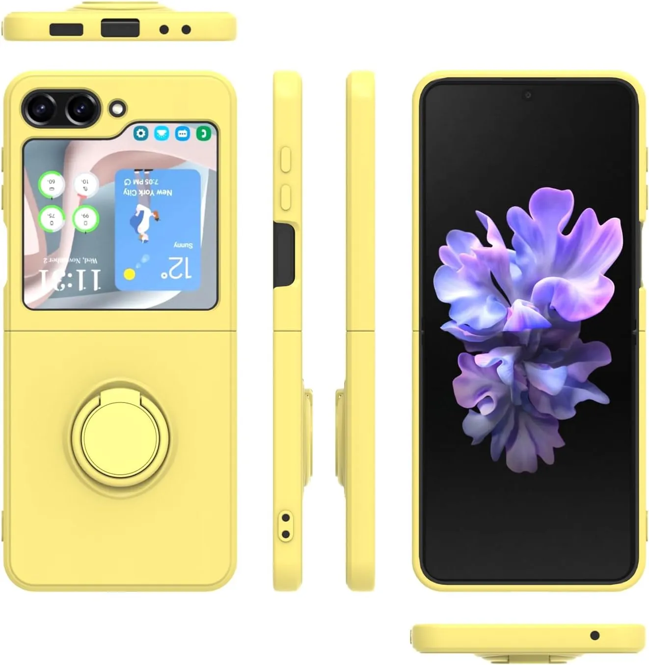 Samsung Galaxy Z Flip 5 Case Phone Case Yellow