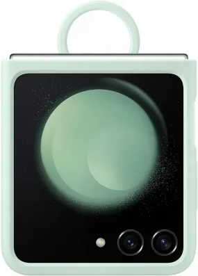 Samsung Galaxy Z Flip 5 Silicone Case with Ring Ocean Green - EF-PF731TMEGWW