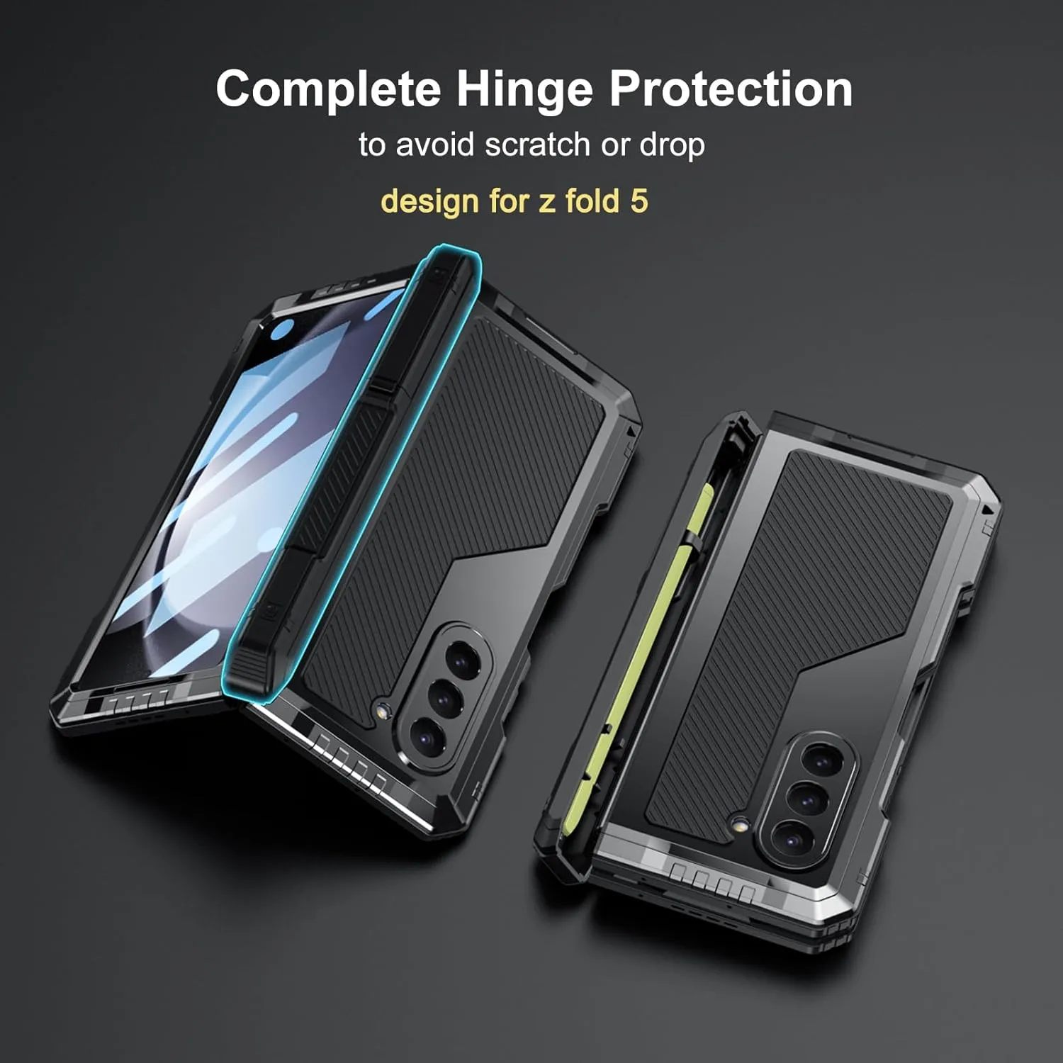 Samsung Galaxy Z-Fold-5 Case Protective Hinge Protection Phone Cover