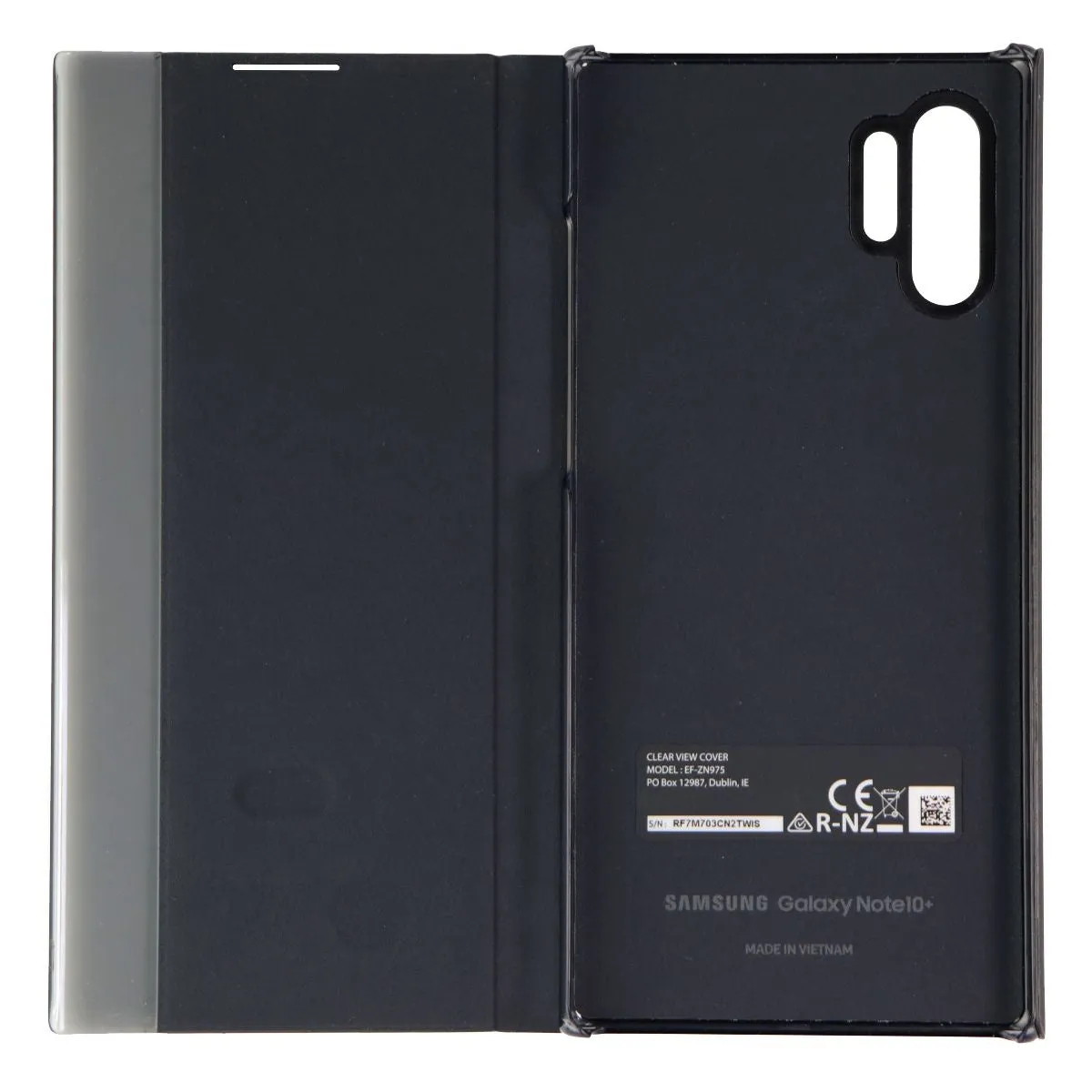 Samsung S-View Flip Cover Case for Samsung Galaxy Note10  (Plus) - Black