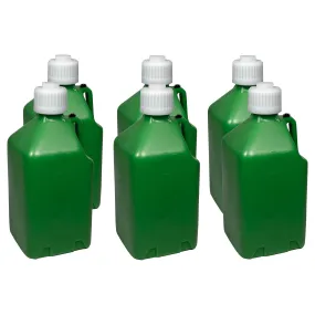 Scribner Plastics 5 Gallon Utility Jug - Green (Case of 6)