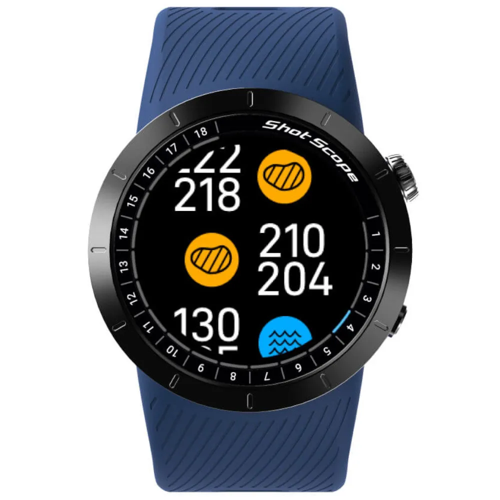 Shot Scope X5 GPS Shot Tracking Watch - Midnight Blue