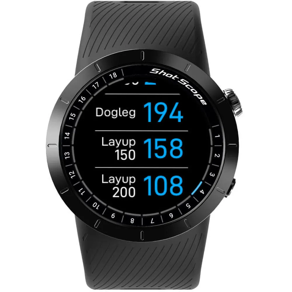 Shot Scope X5 GPS Shot Tracking Watch - Prestige Black