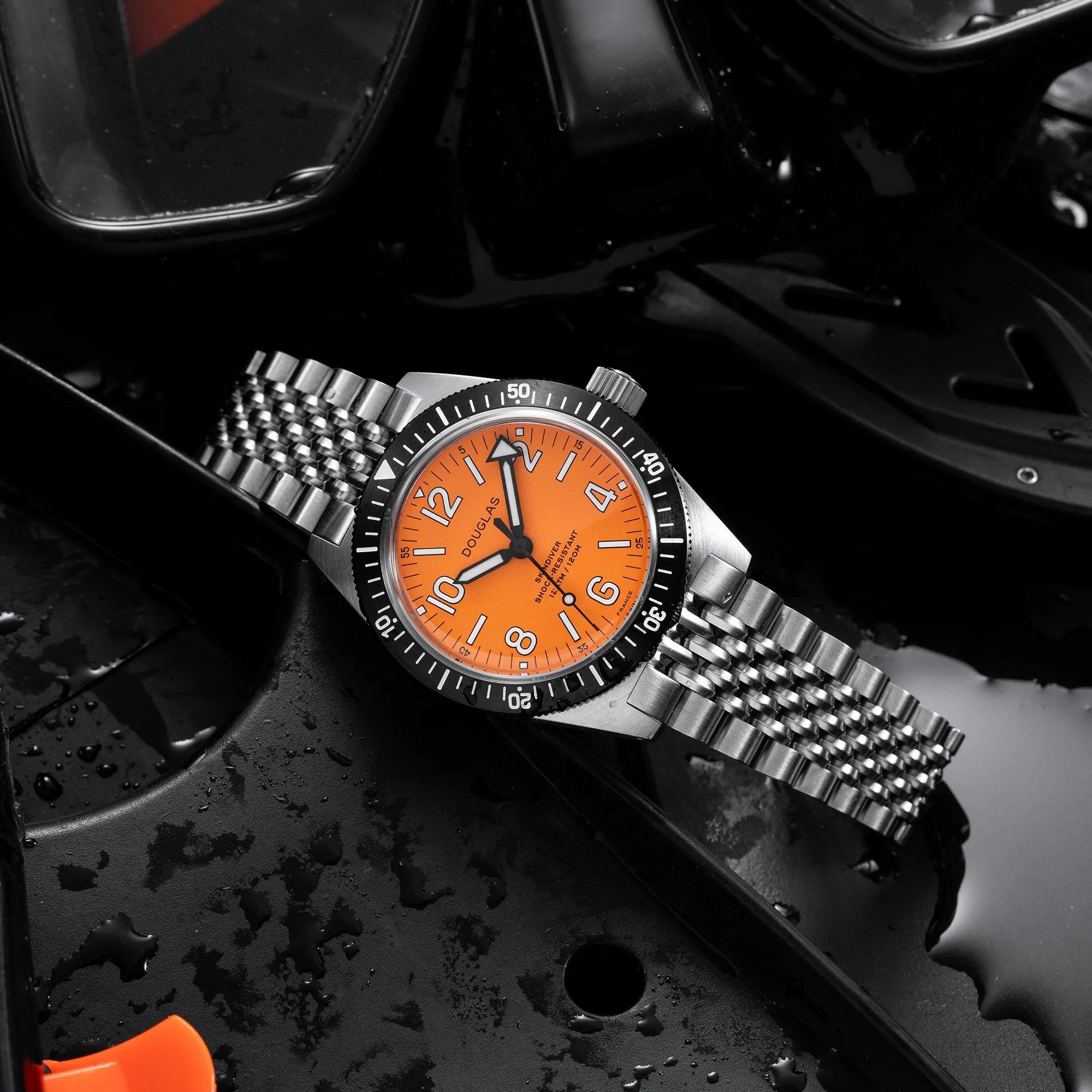 Skindiver Professional Tool-Watch - Orange Dial