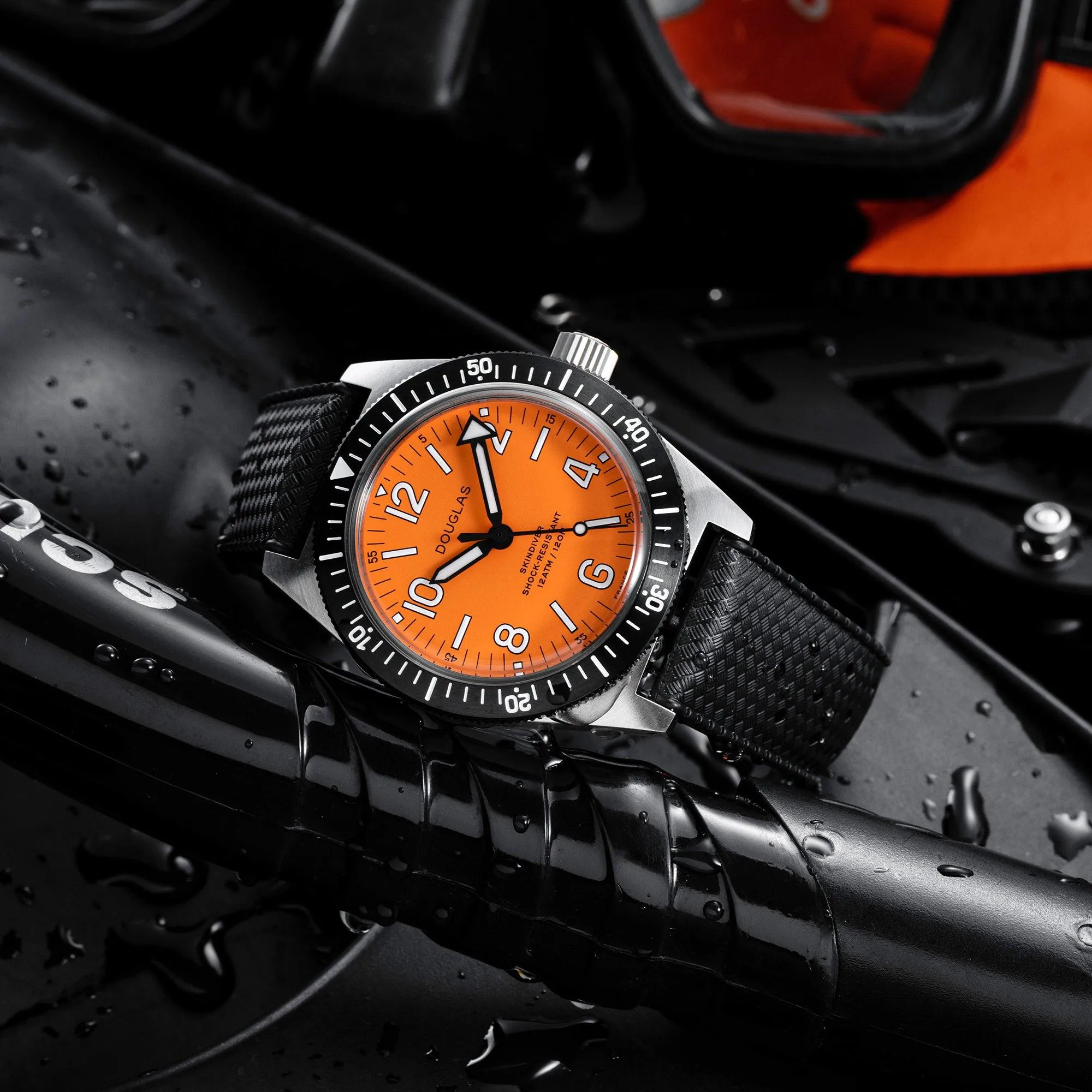 Skindiver Professional Tool-Watch - Orange Dial