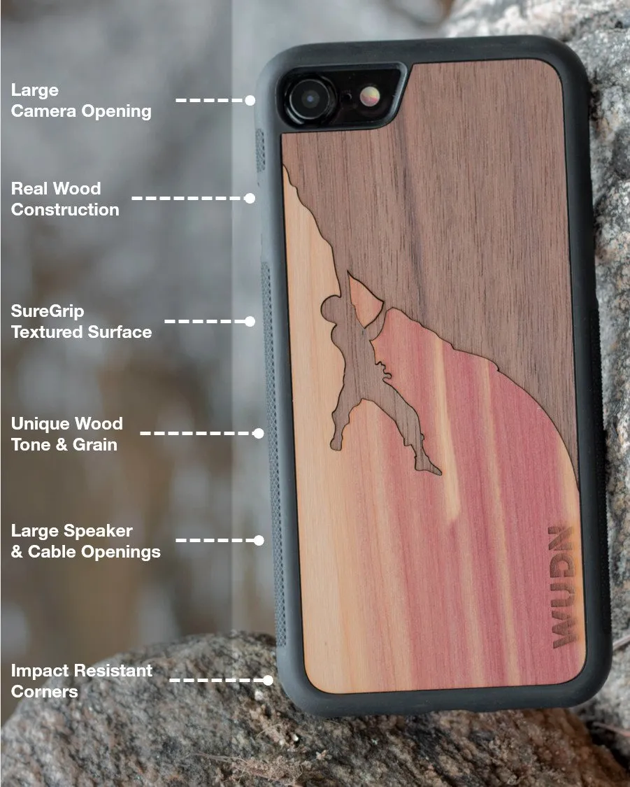 Slim Wooden Phone Case | Mahogany