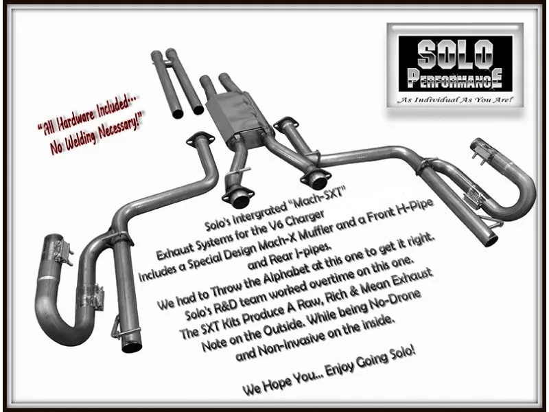 Solo Performance Mach SXT LM Catback Exhaust Dodge Charger V6 (2011-2014) 991118SL