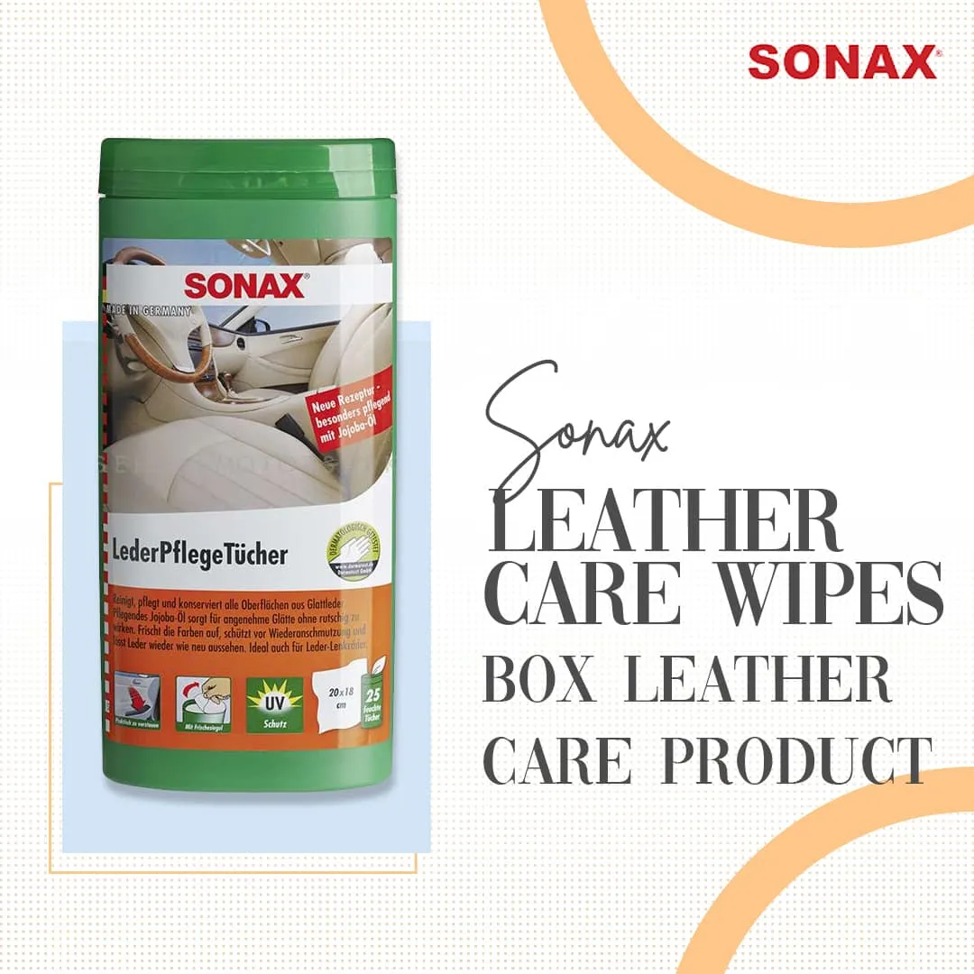 Sonax Leather Care Wipes Box